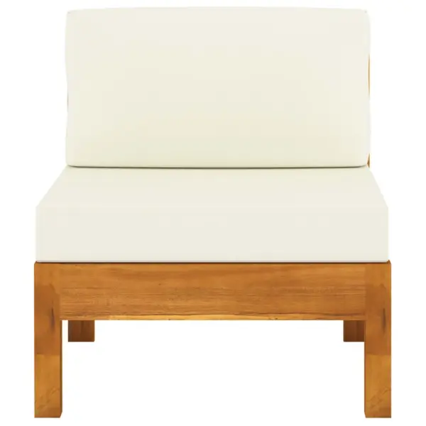 6-osaline akaatsiapuidust aiamööbli komplekt patjadega, laud 100 x 60 cm – 7