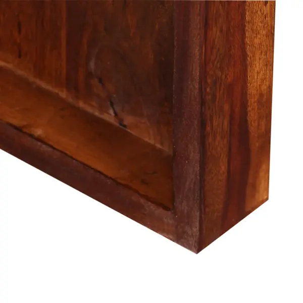 Vanaaegses stiilis akaatsiapuidust kirjutuslaud/konsoollaud, pruun, 120 x 50 x 76 cm – 3