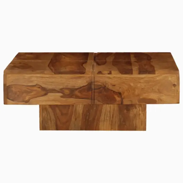 Akaatsiapuidust kohvilaud, pruun, 80 x 80 x 30 cm – 3
