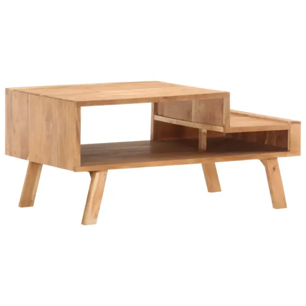 Akaatsiapuidust kohvilaud sektsiooniga, pruun, 100 x 50 x 45 cm – 8