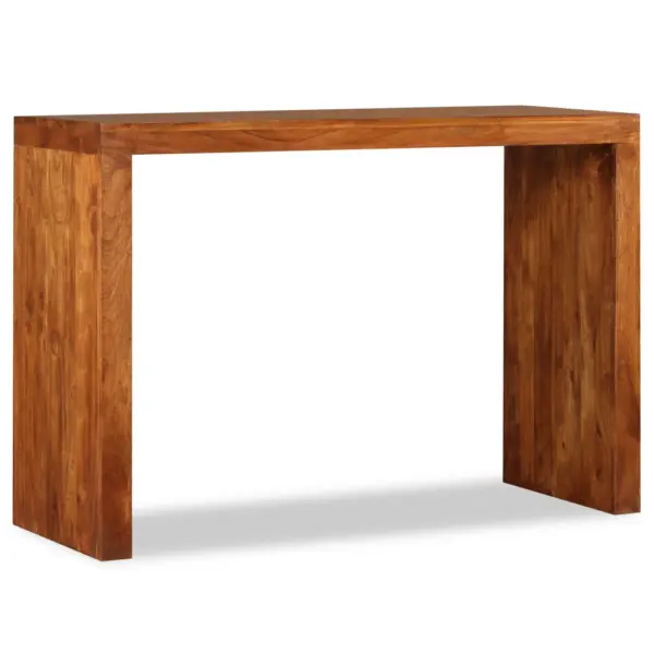 Konsoollaud akaatsiapuidust meeviimistlusega, pruun, 110 x 40 x 76 cm – 4