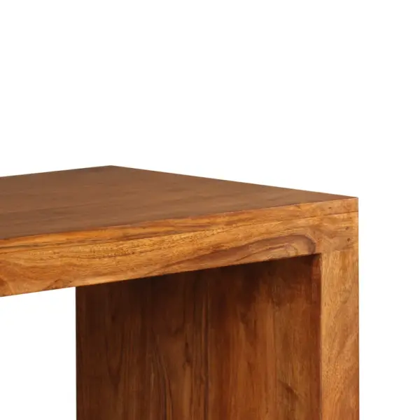 Konsoollaud akaatsiapuidust meeviimistlusega, pruun, 110 x 40 x 76 cm – 9