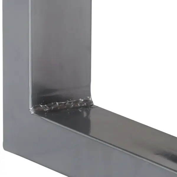 Industriaalstiilis akaatsiapuidust konsoollaud rauast jalgadega, 115 x 35 x 76 cm – 3