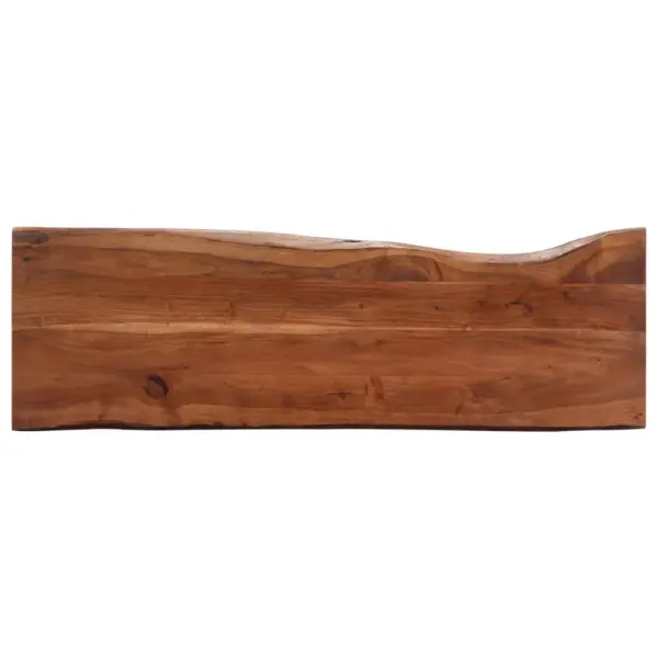 Industriaalstiilis akaatsiapuidust konsoollaud rauast jalgadega, 115 x 35 x 76 cm – 6