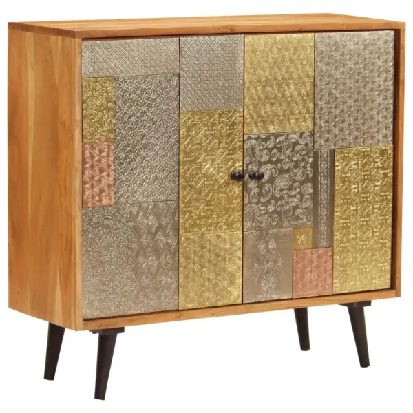 Akaatsiapuidust kummut dekoratiivsete metalldetailidega, 80 x 30 x 75 cm - 12