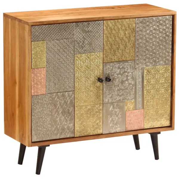 Akaatsiapuidust kummut dekoratiivsete metalldetailidega, 80 x 30 x 75 cm - 10