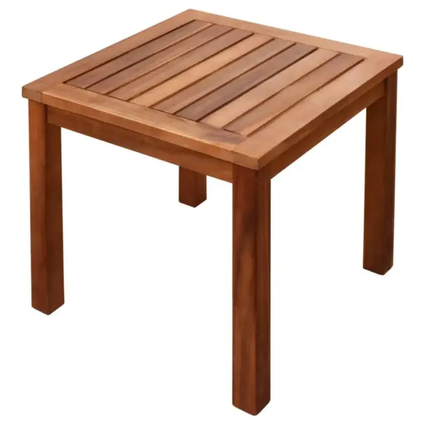 Lamamistoolide komplekt reguleeritava seljatoega, 2 tk, lauaga, akaatsiapuit ja must tekstiilkangas, 200 x 66 x 34 cm – 8