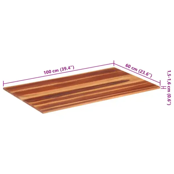 Akaatsiapuidust lauaplaat meekarva viimistlusega, 60 x 100 cm, 15–16 mm – 8