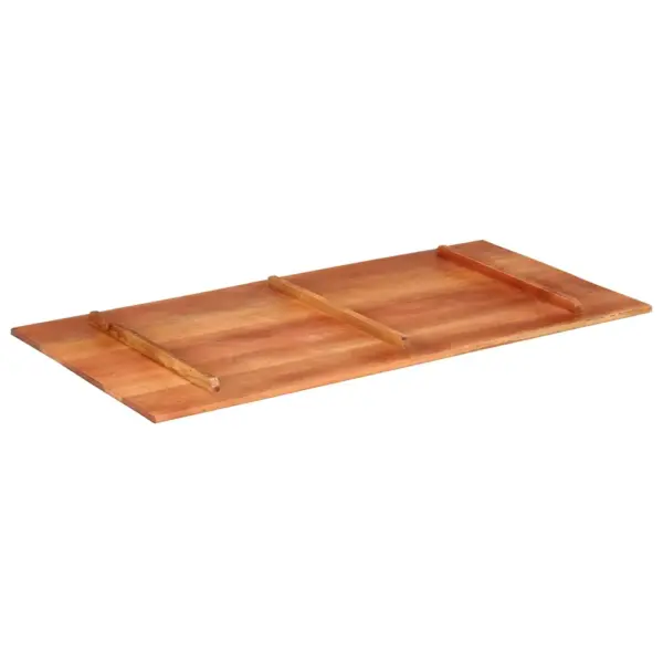Akaatsiapuidust ristkülikukujuline lauaplaat, meekarva viimistlus, 60 x 120 cm, 15–16 mm – 5
