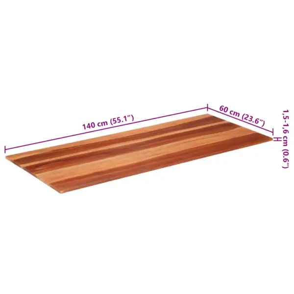 Akaatsiapuidust lauaplaat meekarva viimistlusega, 60 x 140 cm, paksus 15–16 mm - 8