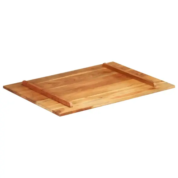 Akaatsiapuidust ristkülikuline lauaplaat, meekarva, 60 x 80 cm, 15–16 mm – 5