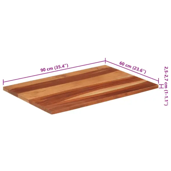 Akaatsiapuidust lauaplaat meekarva viimistlusega, pruun, 25–27 mm, 60 x 90 cm – 8