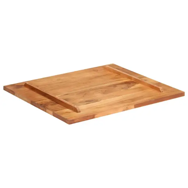 Akaatsiapuidust lauaplaat, meekarva viimistlus, 70 x 80 cm, paksus 25–27 mm – 5