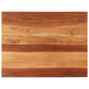 Ristkülikukujuline akaatsiapuidust lauaplaat, meekarva, 70 x 90 cm, 25–27 mm