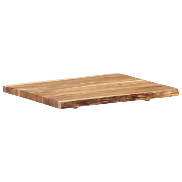 Akaatsiapuidust lauaplaat naturaalsete servadega, 80 x (50–60) x 3,8 cm - 6