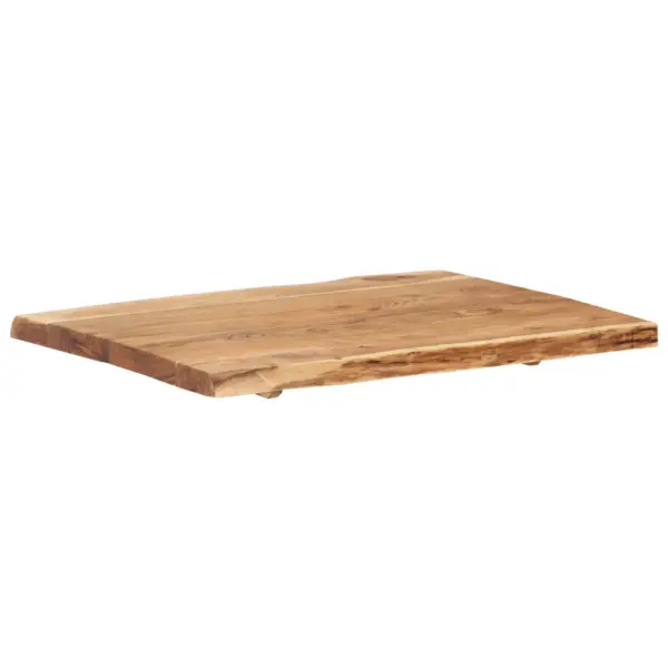 Akaatsiapuidust lauaplaat naturaalsete servadega, 80 x (50–60) x 3,8 cm - 8