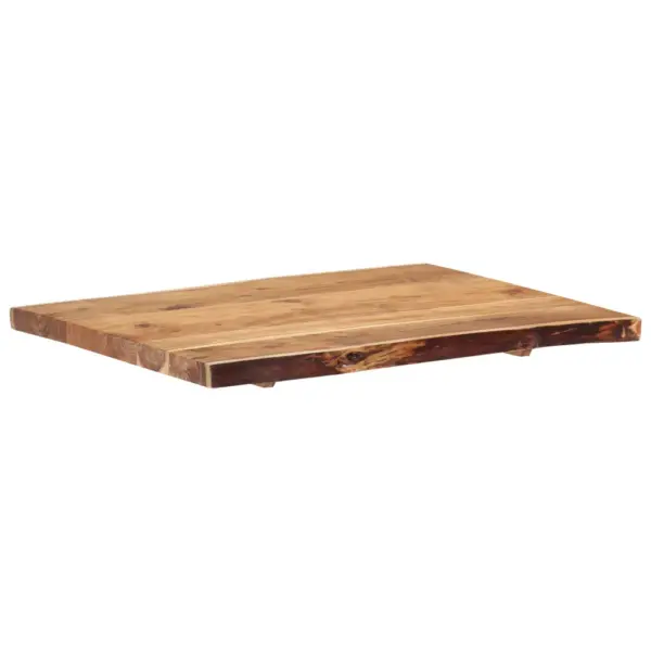 Akaatsiapuidust lauaplaat naturaalsete servadega, 80 x (50–60) x 3,8 cm - 9