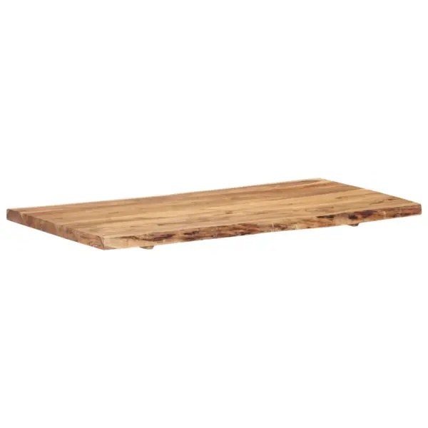 Akaatsiapuidust lauaplaat naturaalsete servadega, 118 x (50–60) x 3,8 cm – 8