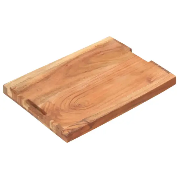 Akaatsiapuidust lõikelaud, triibuline disain, 50 x 35 x 4 cm – 12