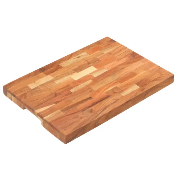 Akaatsiapuidust lõikelaud, triibuline disain, 50 x 35 x 4 cm – 8