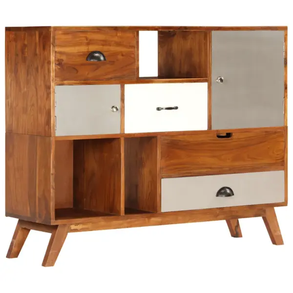 Retrostiilis akaatsiapuidust puhvetkapp, 115 x 35 x 86 cm – 13