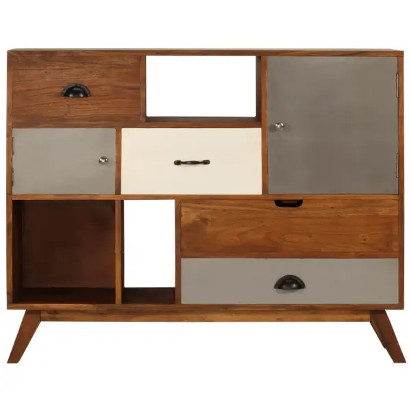 Retrostiilis akaatsiapuidust puhvetkapp, 115 x 35 x 86 cm – 3