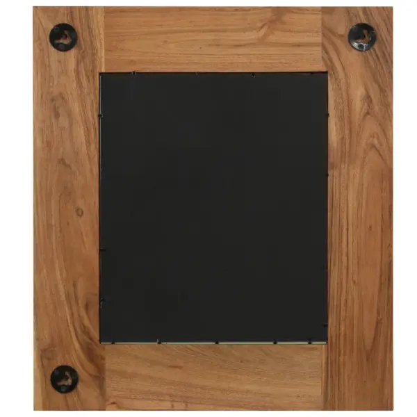 Akaatsiapuidust seinapeegel metallist detailidega, 50 x 50 cm – 5