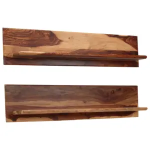 Seinariiulite komplekt akaatsiapuust, 2 tk, 118 x 26 x 20 cm