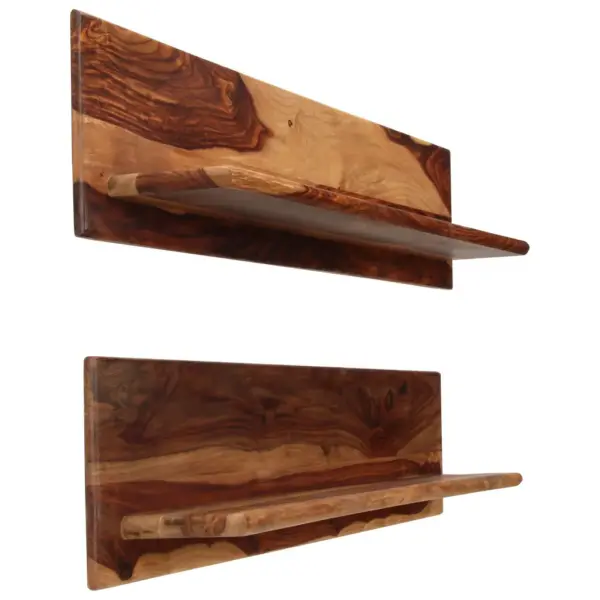 Seinariiulite komplekt akaatsiapuust, 2 tk, 118 x 26 x 20 cm - 2