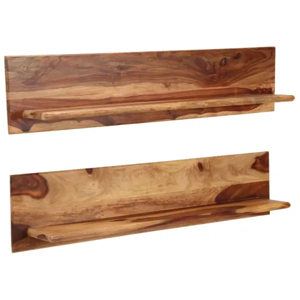 Seinariiulite komplekt akaatsiapuust, 2 tk, 118 x 26 x 20 cm - 8