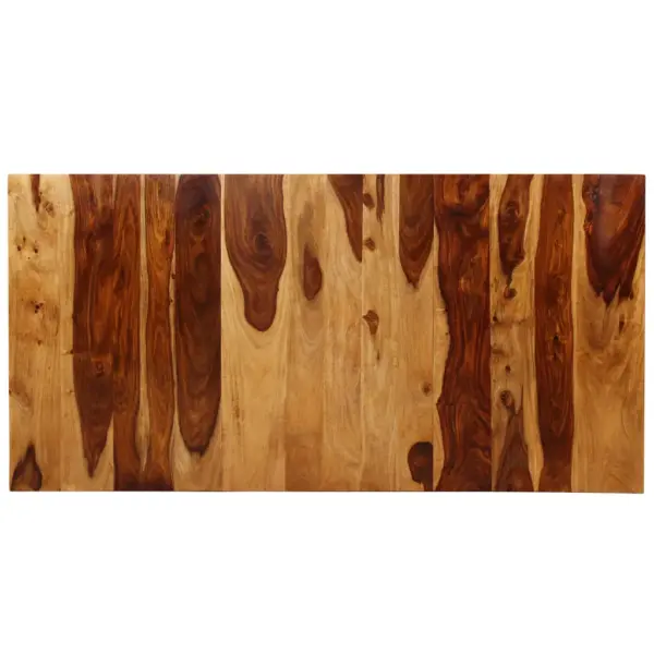 Industriaalstiilis akaatsiapuidust söögilaud terasraamiga, 180 x 90 x 76 cm – 7