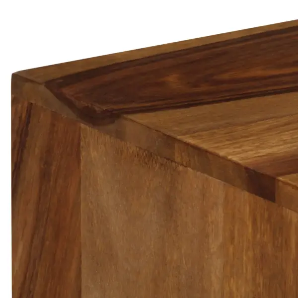 Akaatsiapuidust telerialus 3 sektsiooniga, pruun-valge, 140 x 30 x 40 cm – 8