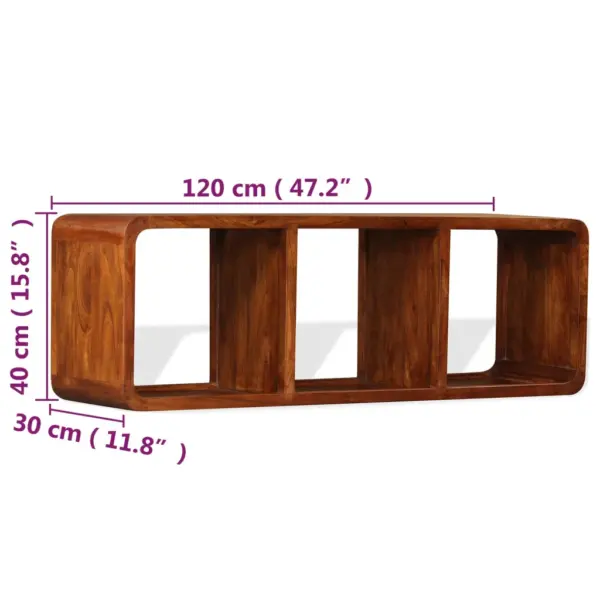Telerikapp akaatsiapuidust, meeviimistlusega, 3 riiuliga, 120 x 30 x 40 cm – 11