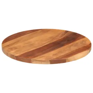 Ümmargune akaatsiapuidust lauaplaat, meekarva viimistlusega, 50 cm, 25–27 mm