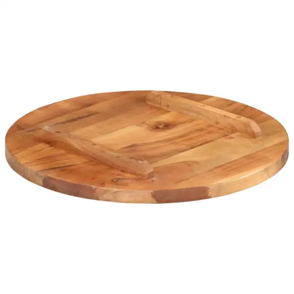 Ümmargune akaatsiapuidust lauaplaat, meekarva viimistlusega, 50 cm, 25–27 mm – 3