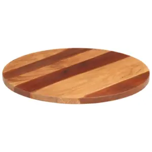 Ümmargune akaatsiapuidust lauaplaat, meekarva viimistlus, 60 cm, 25–27 mm