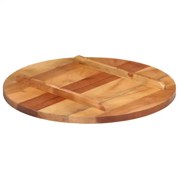 Ümmargune akaatsiapuidust lauaplaat, meekarva viimistlus, 60 cm, 25–27 mm – 3