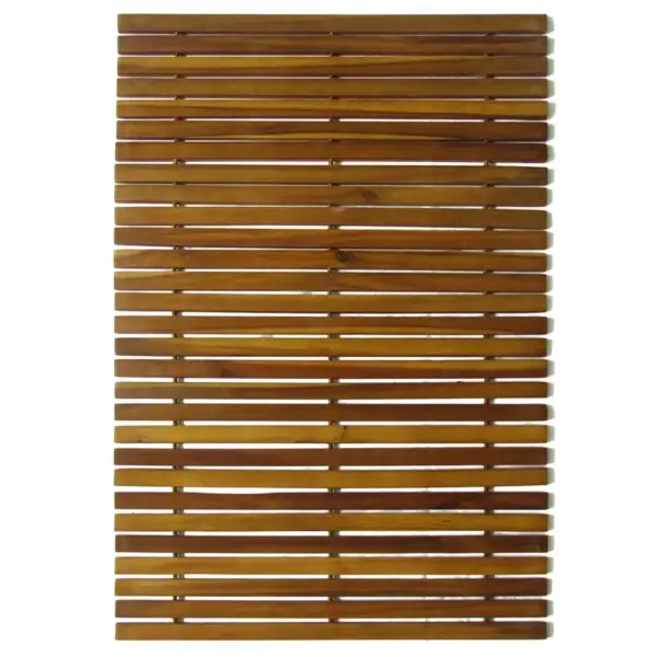 Akaatsiapuidust vannimatt libisemisvastase kummialusega, 3 tk, 80 x 50 cm – 2