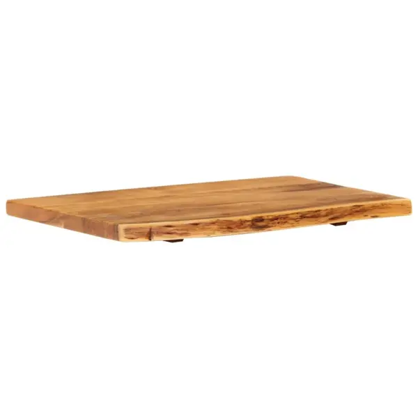Akaatsiapuidust vannitoa kapiplaat, naturaalne serv, 80 x 52 x 3,8 cm – 11