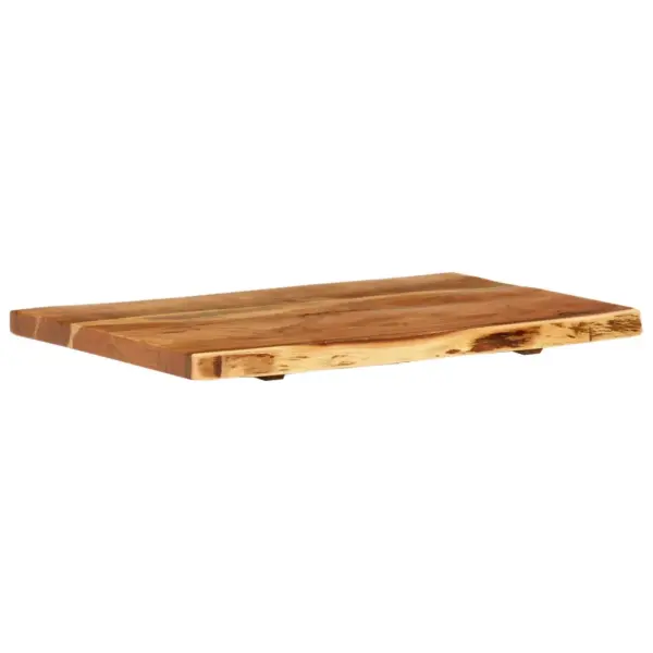 Akaatsiapuidust vannitoa kapiplaat, naturaalne serv, 80 x 52 x 3,8 cm – 9