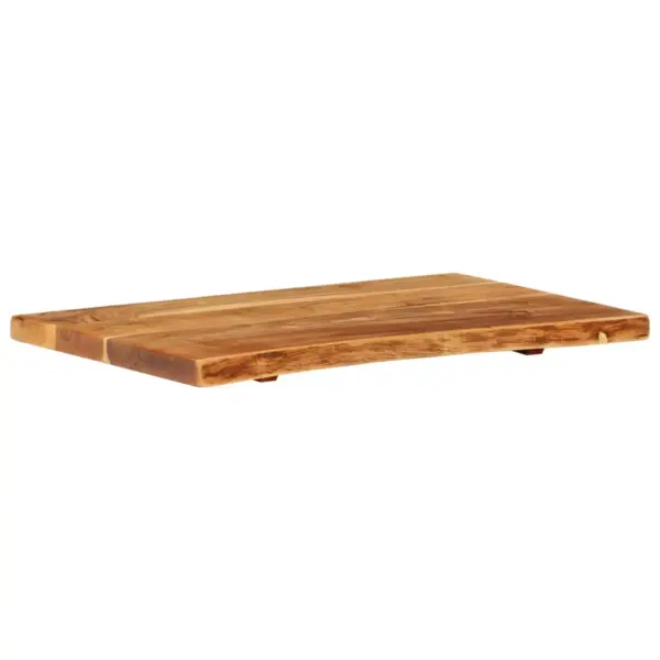 Akaatsiapuidust vannitoa kapiplaat, naturaalne serv, 80 x 52 x 3,8 cm – 10