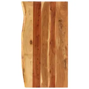 Akaatsiapuidust vannitoakapi tasapind naturaalse servaga, 100 x 52 x 3,8 cm