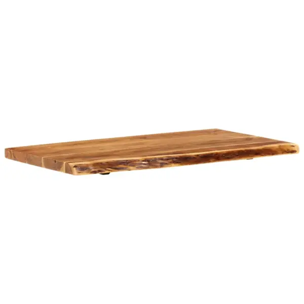 Akaatsiapuidust vannitoakapi tasapind naturaalse servaga, 100 x 52 x 3,8 cm - 12