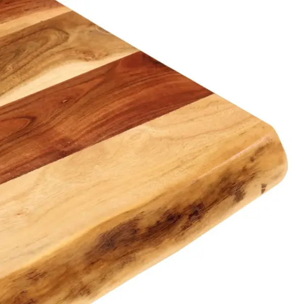 Akaatsiapuidust vannitoakapi tasapind naturaalse servaga, 100 x 52 x 3,8 cm - 6