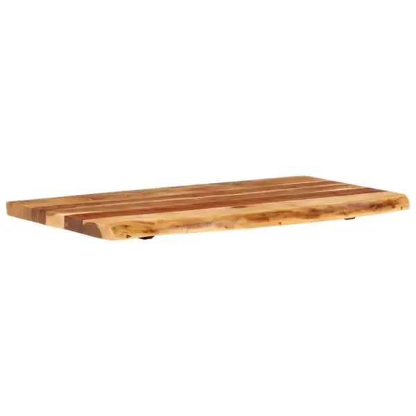 Akaatsiapuidust vannitoakapi tasapind naturaalse servaga, 100 x 52 x 3,8 cm - 9