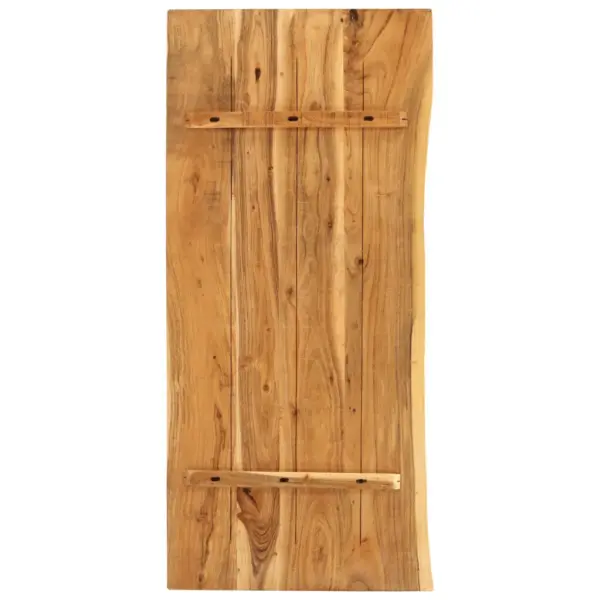 Akaatsiapuidust vannitoakapi tasapind naturaalse servaga, 114 x 52 x 2,5 cm – 2