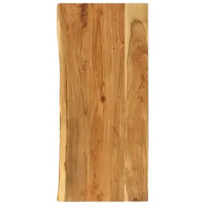 Akaatsiapuidust vannitoakapi tasapind naturaalse servaga, 140 x 52 x 2,5 cm