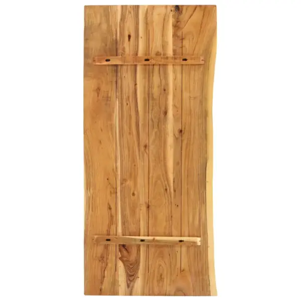 Akaatsiapuidust vannitoakapi tasapind naturaalse servaga, 140 x 52 x 2,5 cm – 2