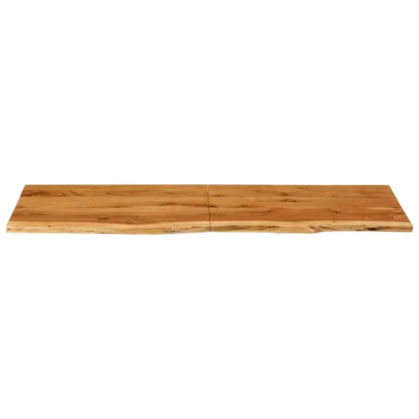 Akaatsiapuidust vannitoakapi tasapind naturaalse servaga, 140 x 52 x 2,5 cm – 3