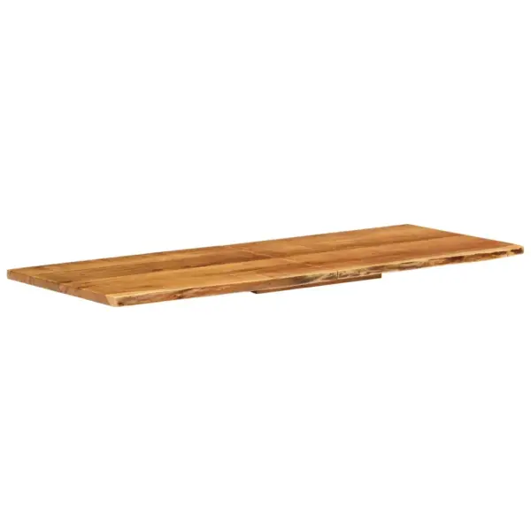 Akaatsiapuidust vannitoakapi tasapind naturaalse servaga, 140 x 52 x 2,5 cm – 9